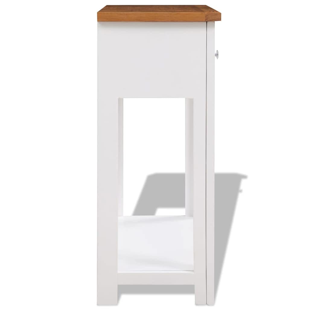 Solid Oak Wood Console Table W260877