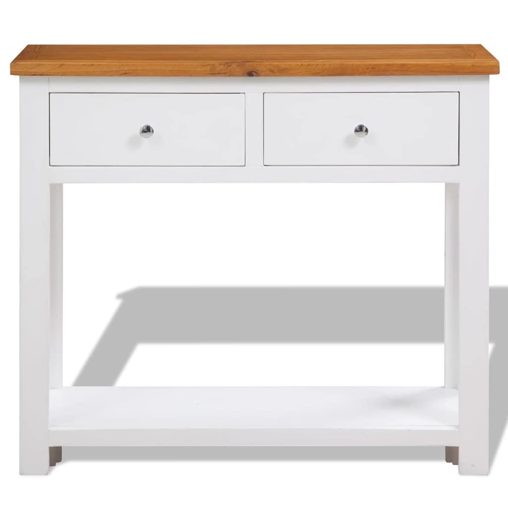 Solid Oak Wood Console Table W260877