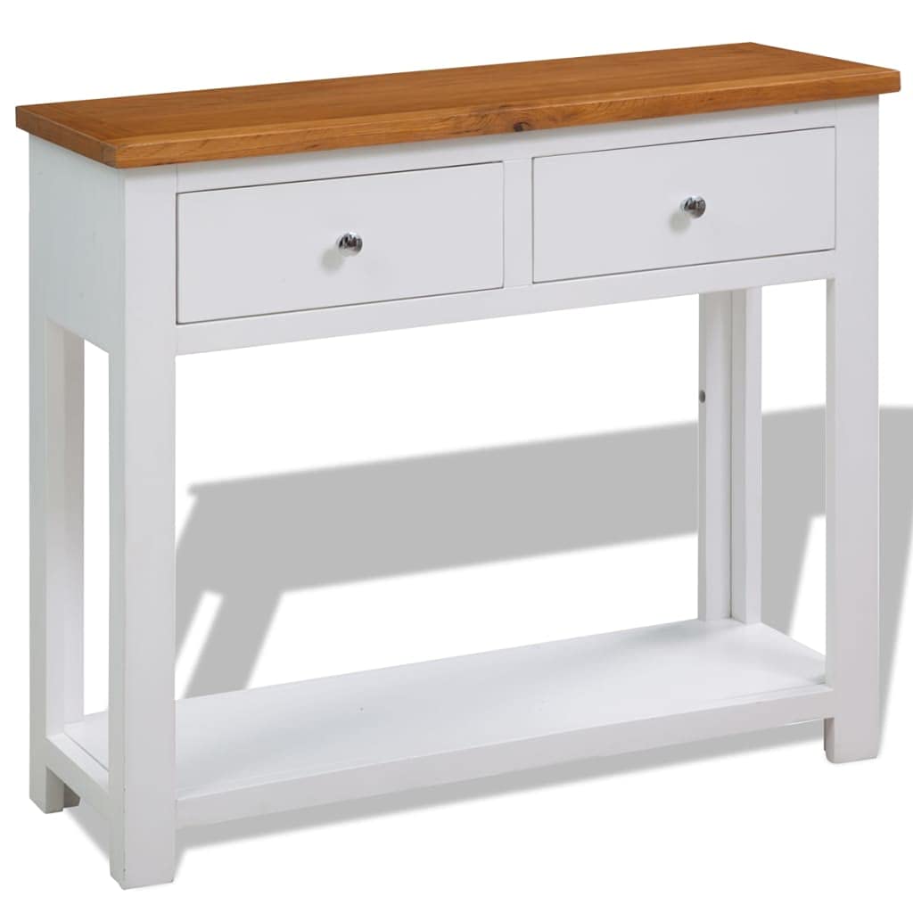 Solid Oak Wood Console Table W260877