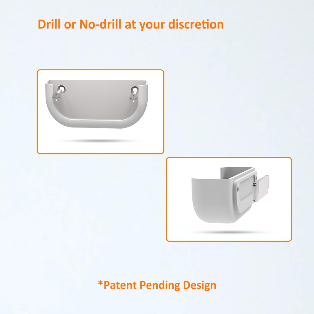 White Wall Mount Bracket with USB-C Cable Y77809