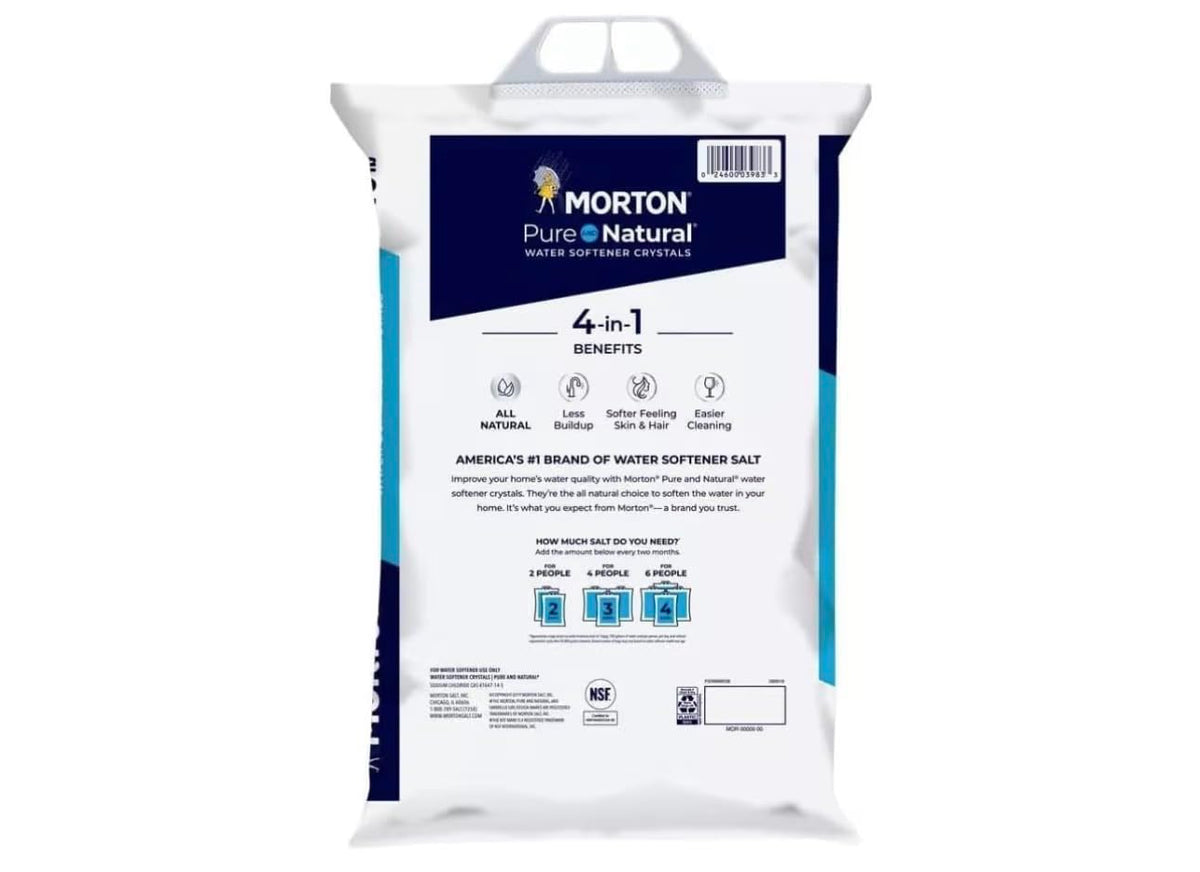 Pure and Natural Water Softener Crystals 4 Pack, 40 lb C258