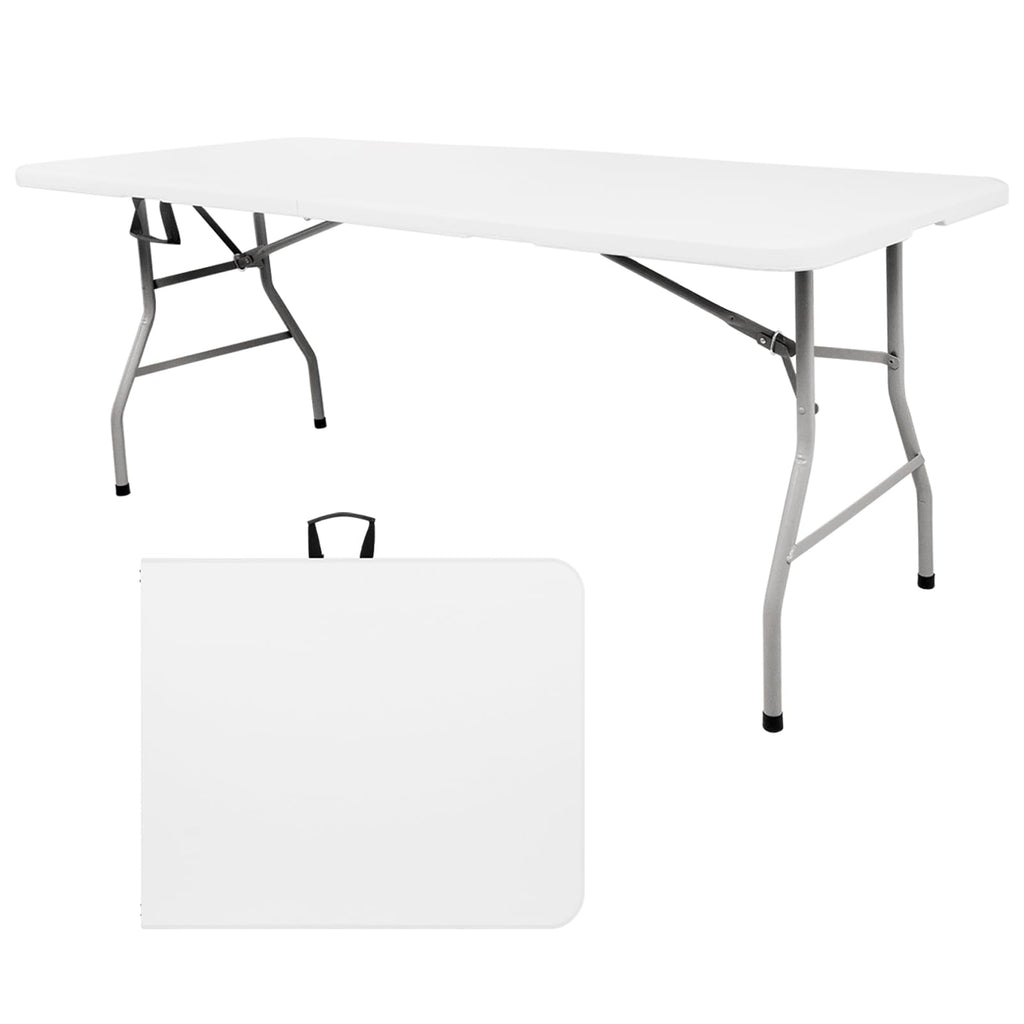 6FT Plastic Folding Table with Lock and Handle V680