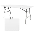 6FT Plastic Folding Table with Lock and Handle V680