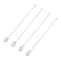 Wooden Gourd Shape Light Pull Chains 4Pcs 12 Inch D7500