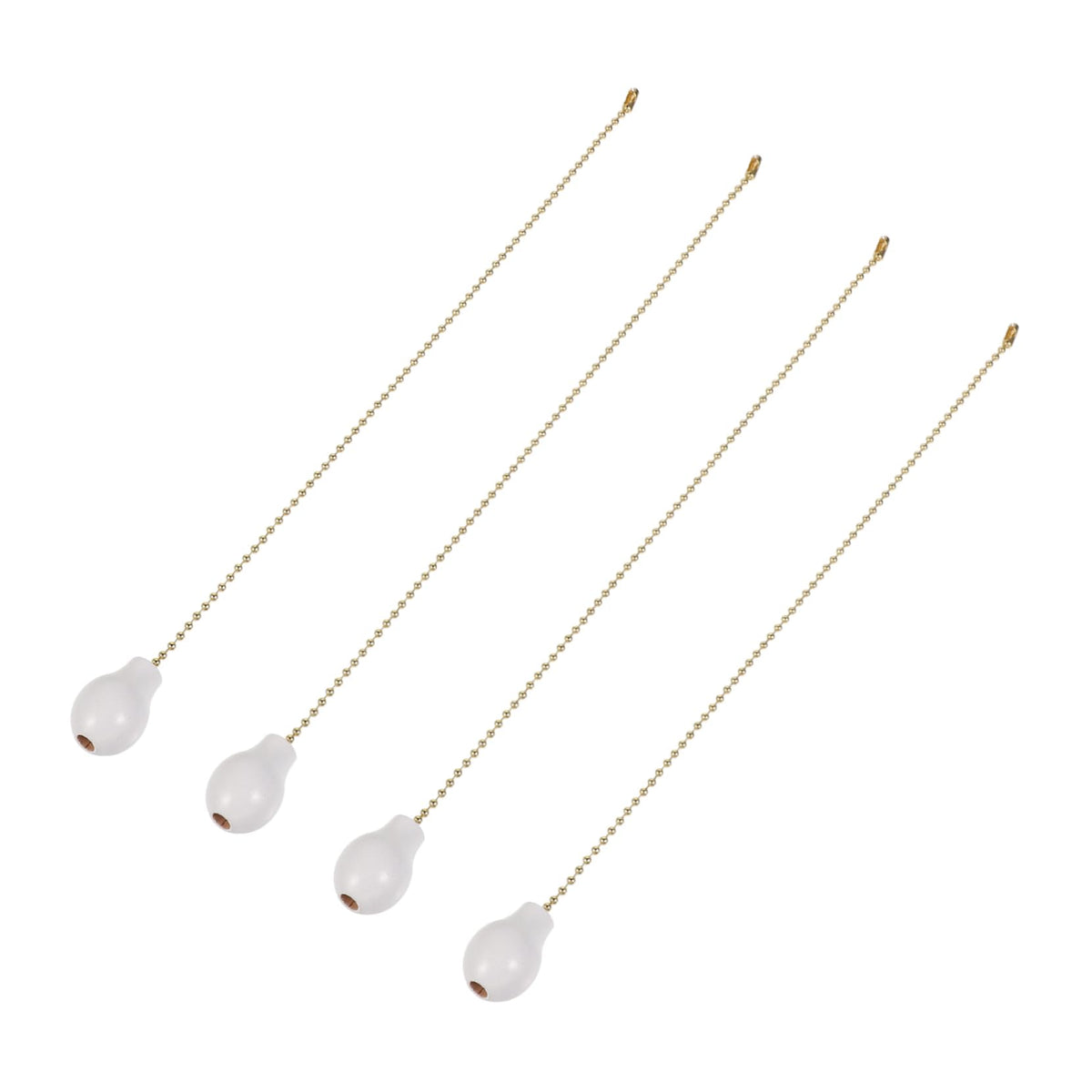 Wooden Gourd Shape Light Pull Chains 4Pcs 12 Inch D7500