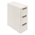 Narrow Rolling Storage Cabinet with 3 Drawers O18409