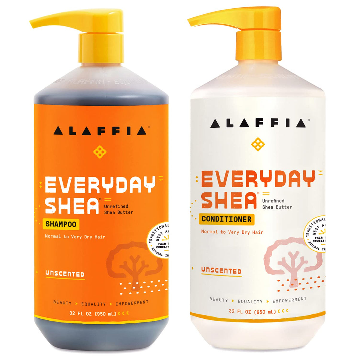 Unscented Shea Shampoo & Conditioner Set 32 Oz T856
