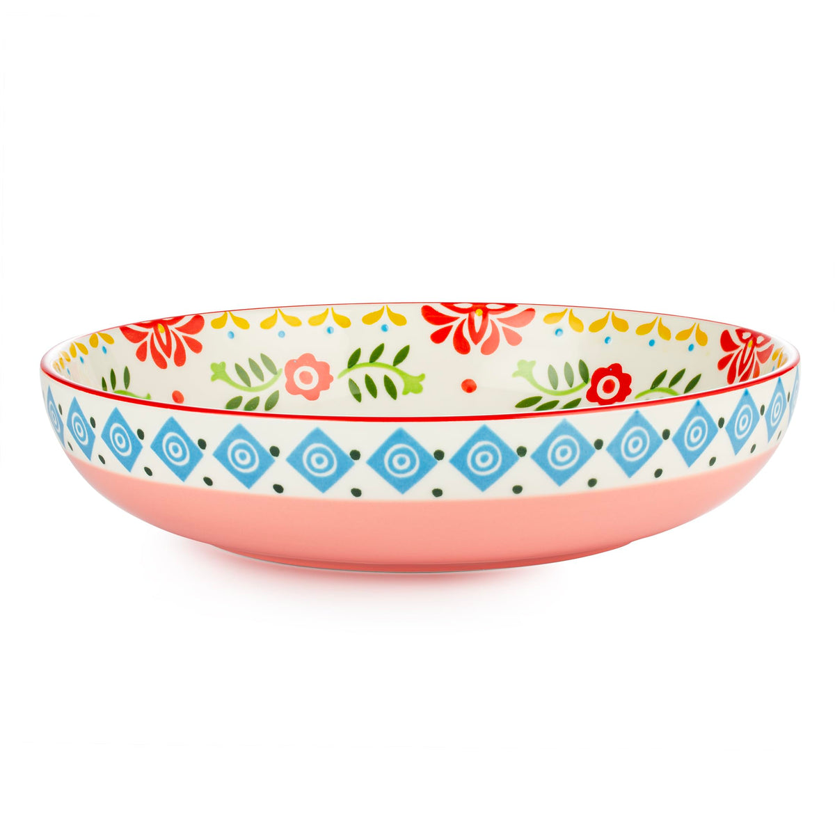 36 OZ Shallow Ceramic Dinner Bowls Set of 4 M1368