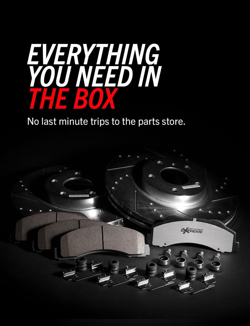 Front & Rear Brake Pad & Rotor Kit C609