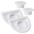 Trailer RV Sidewall Exhaust Vent Fan Kit with Cover, 2 Pack T7001