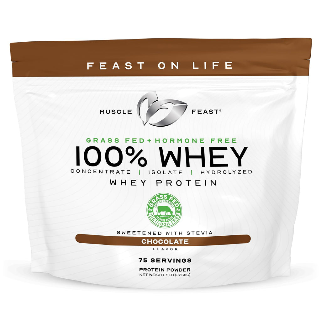 Grass Fed Whey Protein Powder Blend, Chocolate (5lb) C729