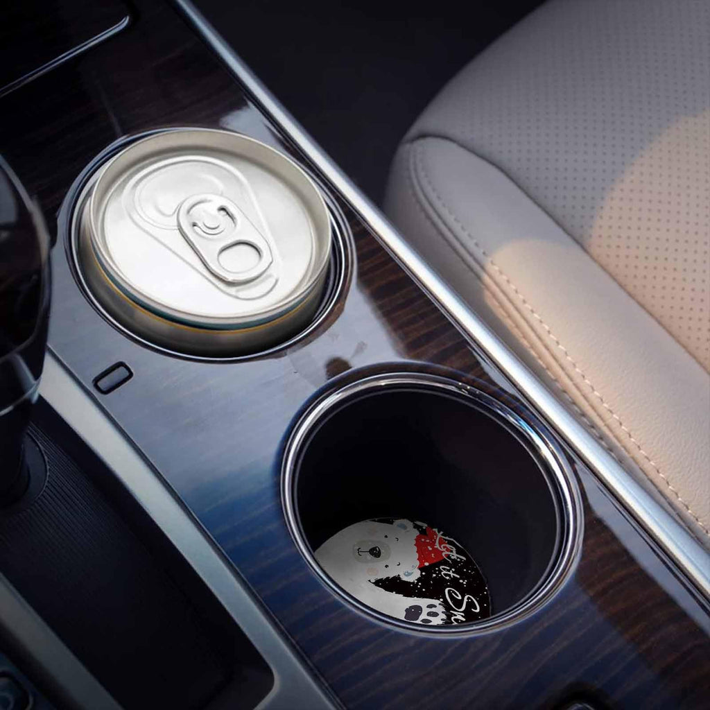 Black Ceramic Car Coasters 6 Piece Set D902170