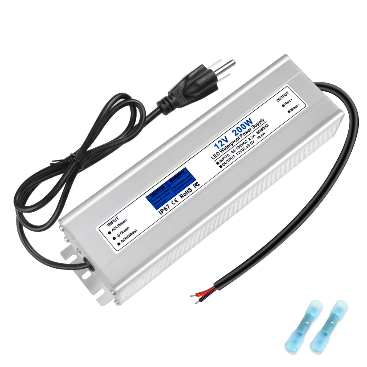 200W IP67 Waterproof 12V LED Driver U11167