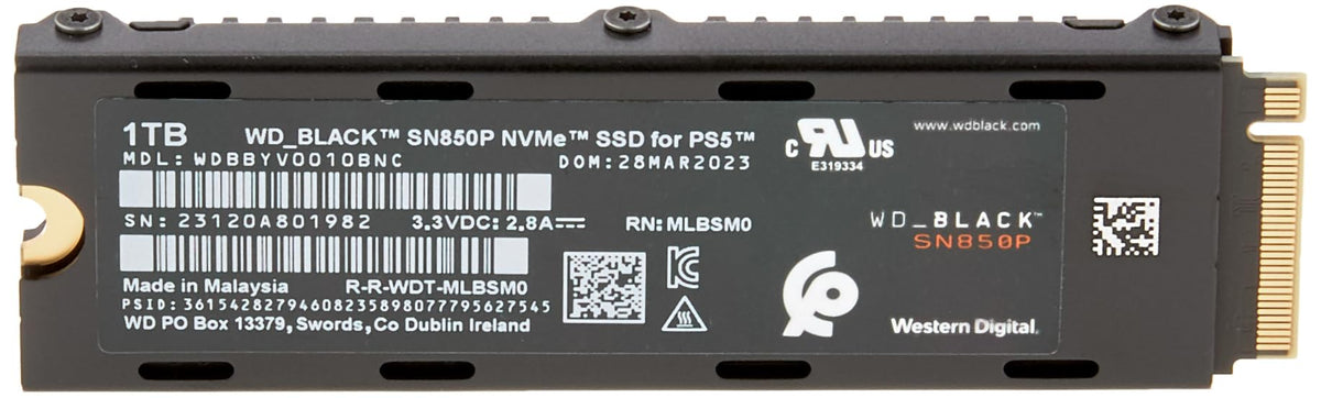 1TB NVMe M.2 SSD with Heatsink S603074