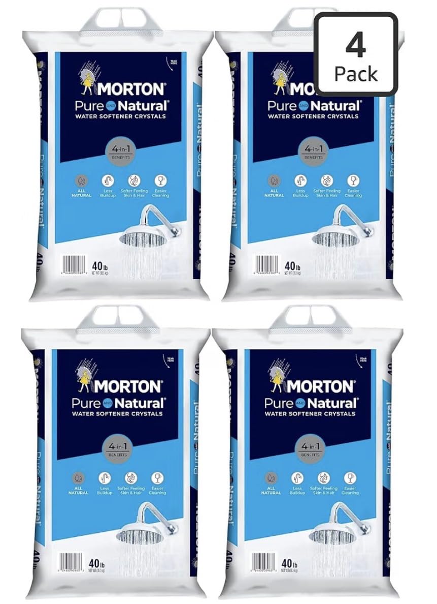 Pure and Natural Water Softener Crystals 4 Pack, 40 lb C258