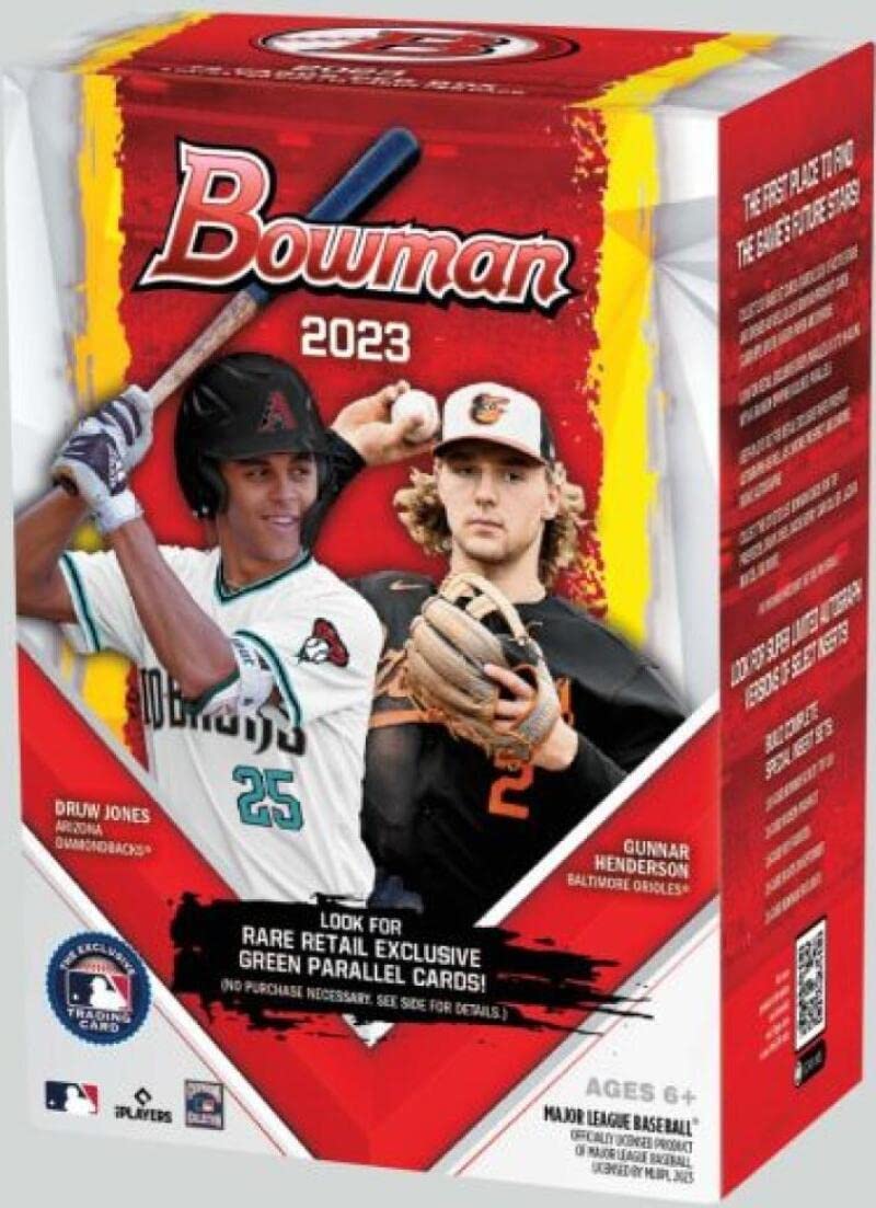 2023 Bowman Baseball Value Box 6 Packs 72 Cards K536274