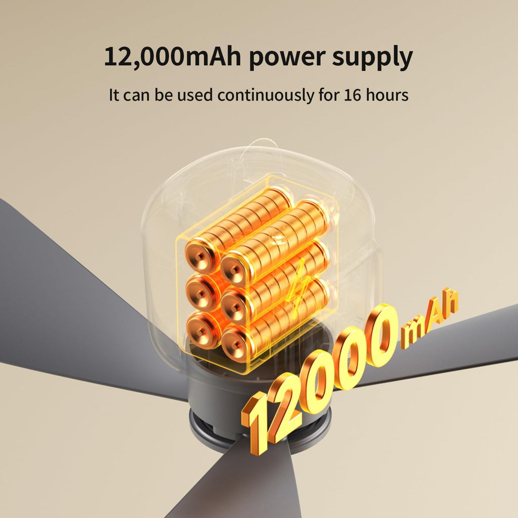 Portable Ceiling Fan with Light W67615
