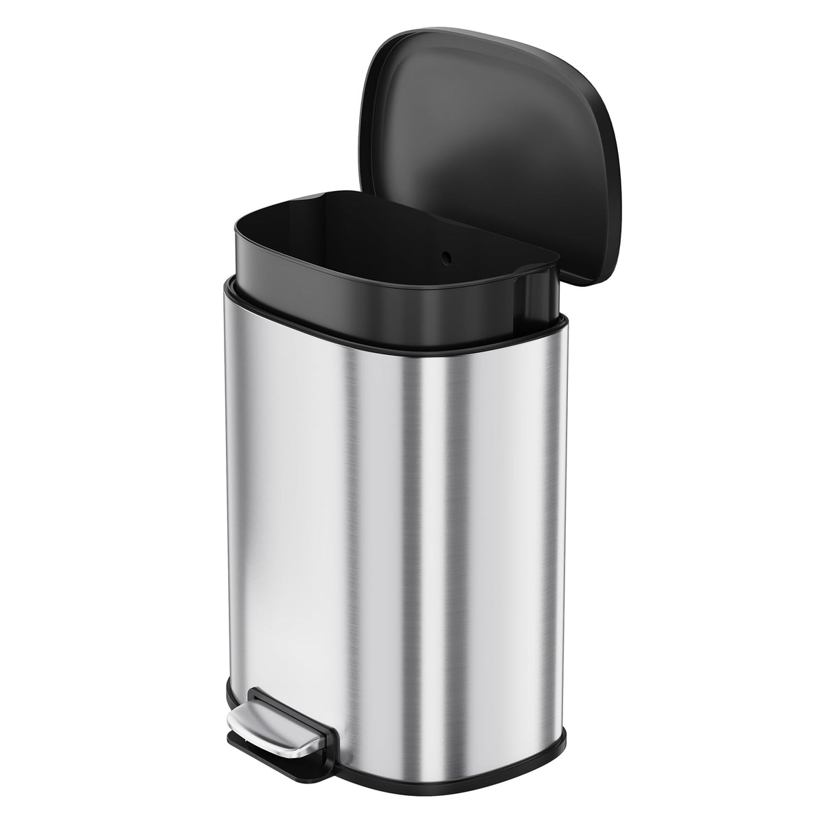 50L Stainless Steel Step-On Trash Can C182391