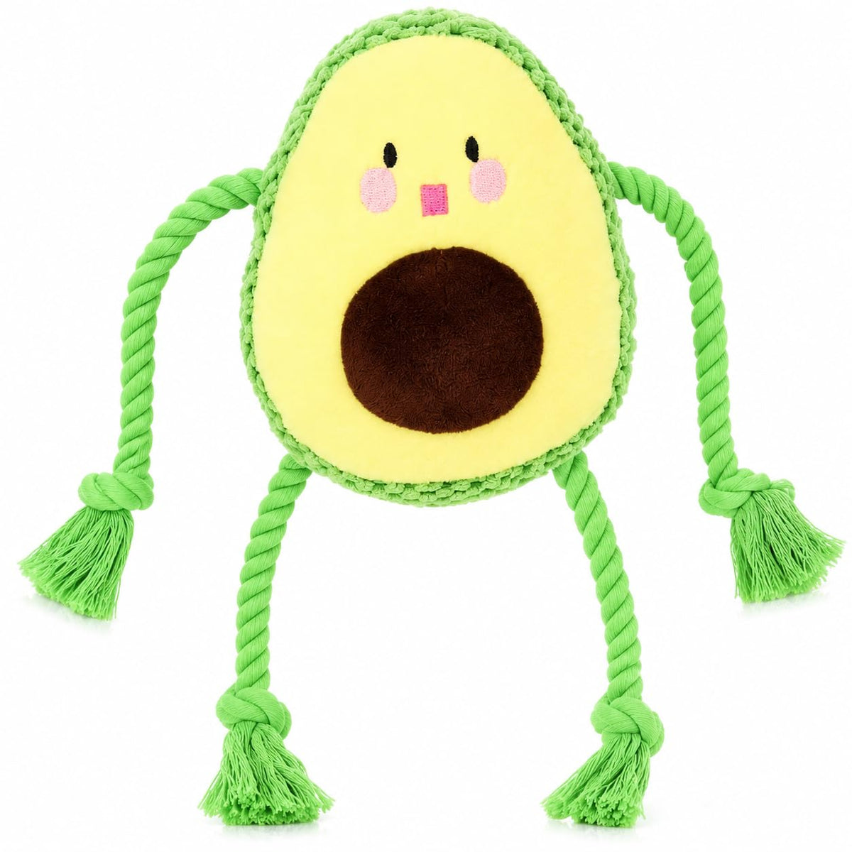 Avocado Rope Plush Dog Toy H17957