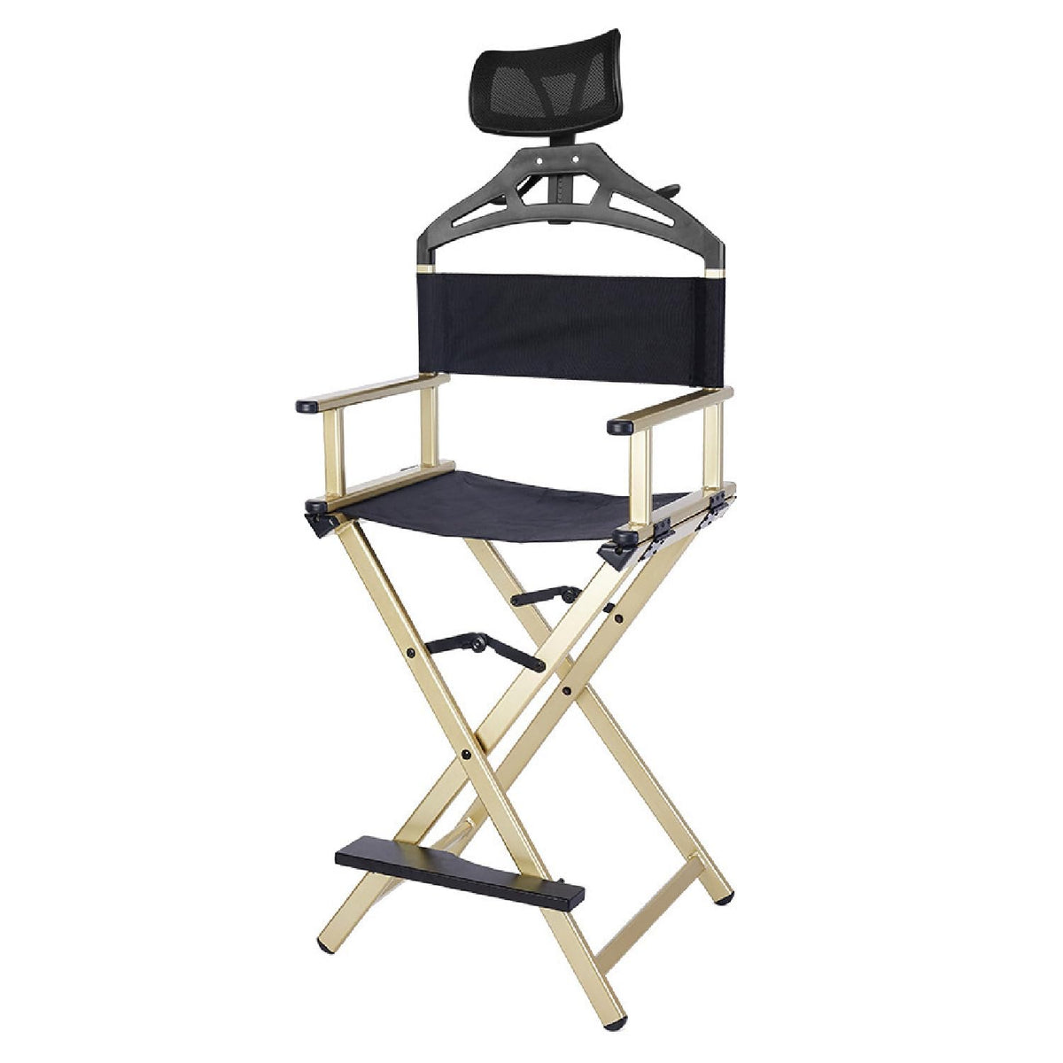 Extra Tall Foldable Makeup Artist Chair with Headrest P24638