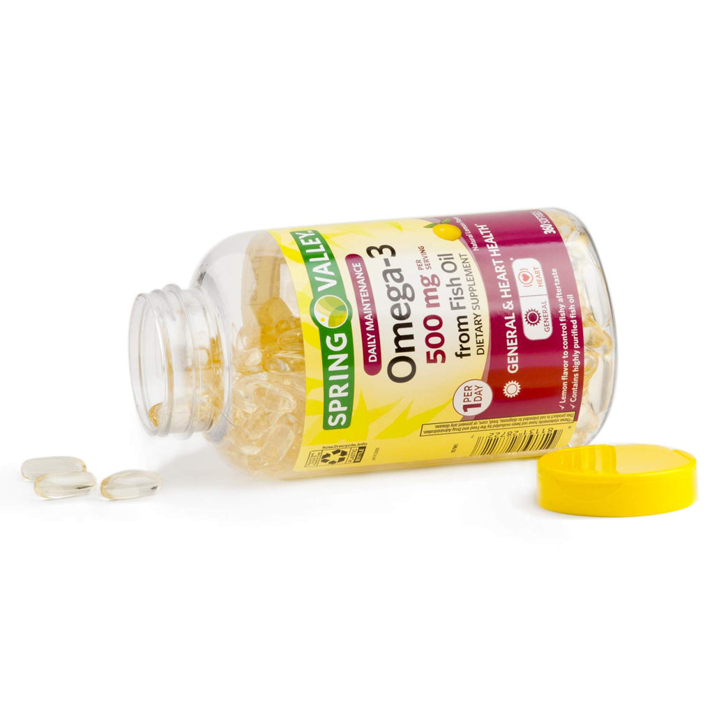 Omega-3 500 mg Fish Oil Softgels L930