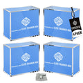 4 Pack Acrylic Case with Magnetic Lid V74729