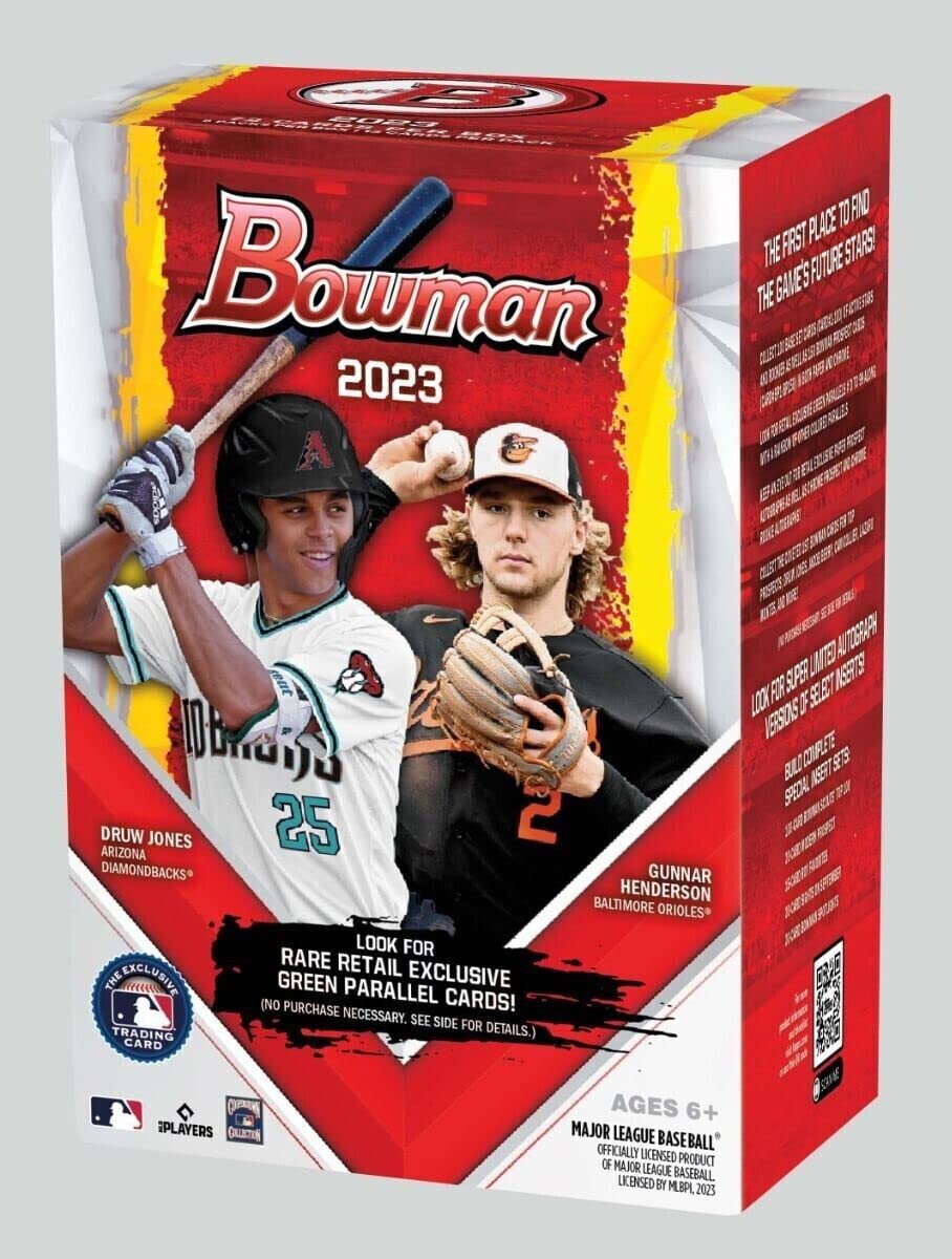 2023 Bowman Baseball Value Box 6 Packs 72 Cards K536274
