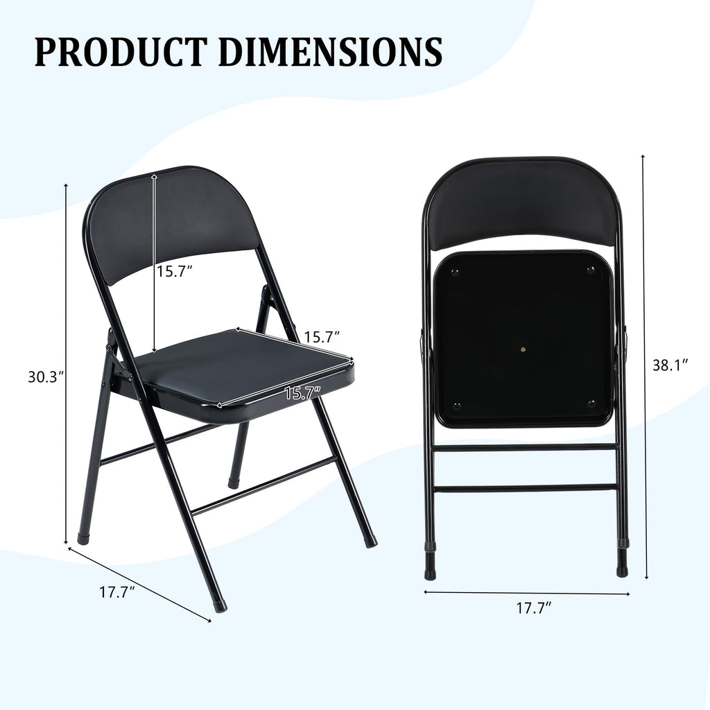 10 Pack Folding Chairs with Cushion W978