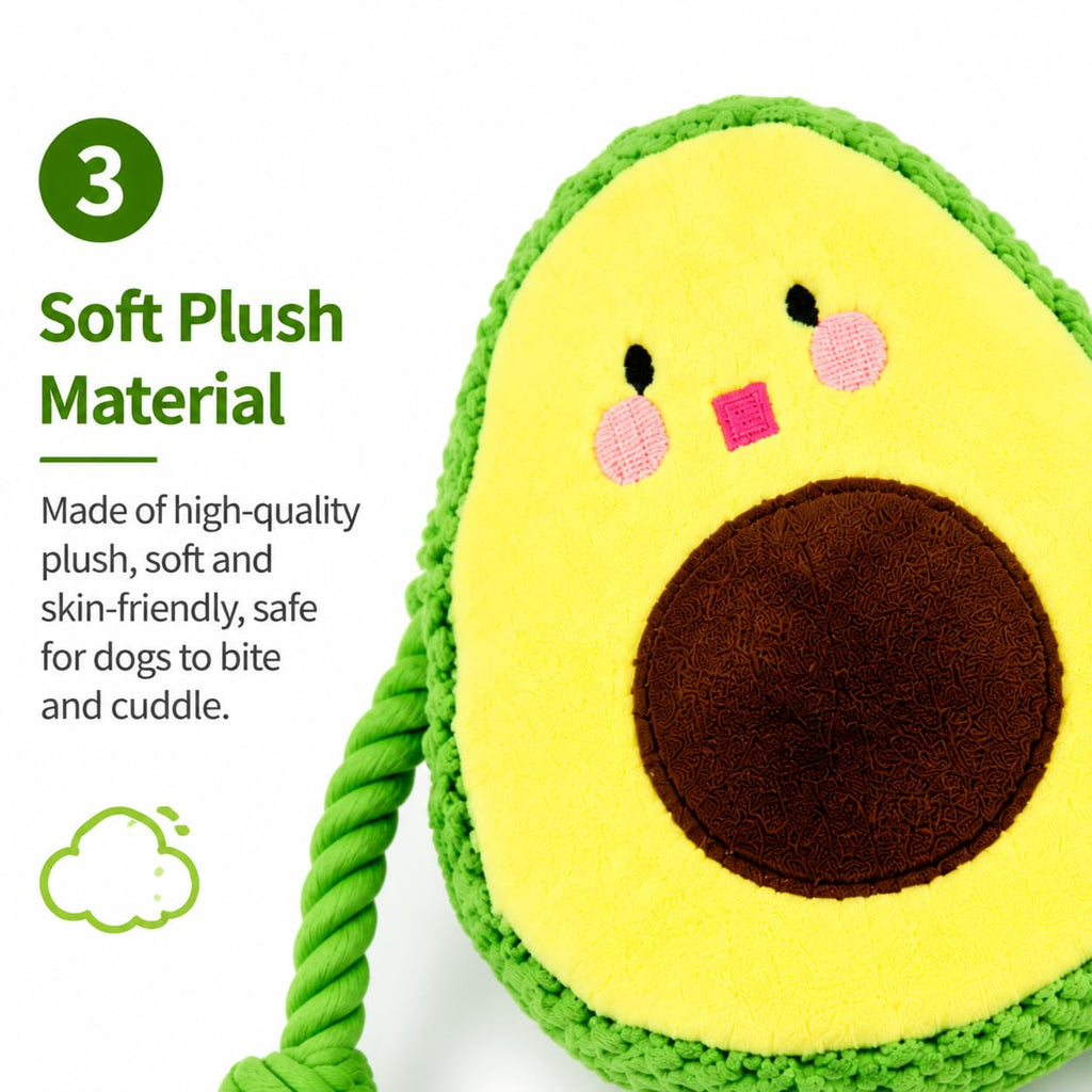 Avocado Rope Plush Dog Toy H17957
