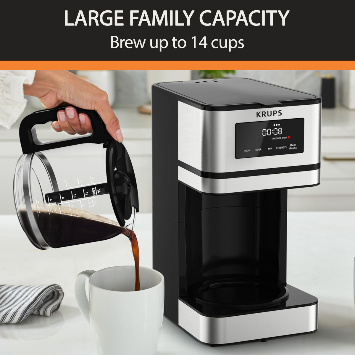 Programmable 12-Cup Drip Coffee Maker L687148