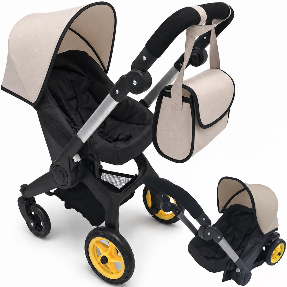 Convertible 2-in-1 Doll Stroller and Car Seat X36696