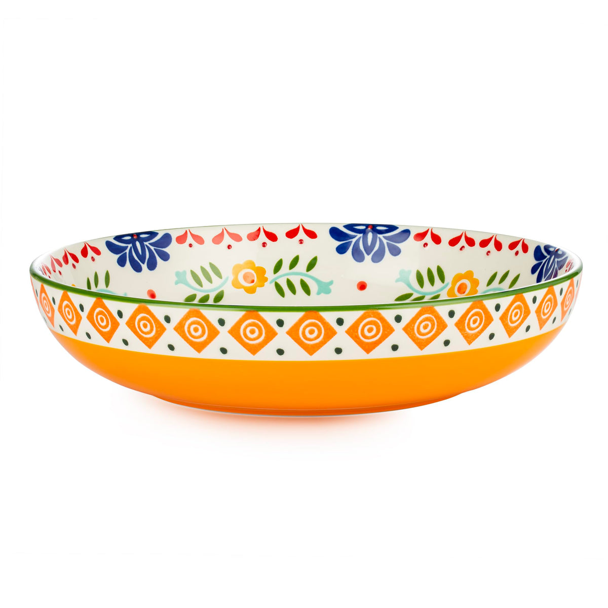 36 OZ Shallow Ceramic Dinner Bowls Set of 4 M1368
