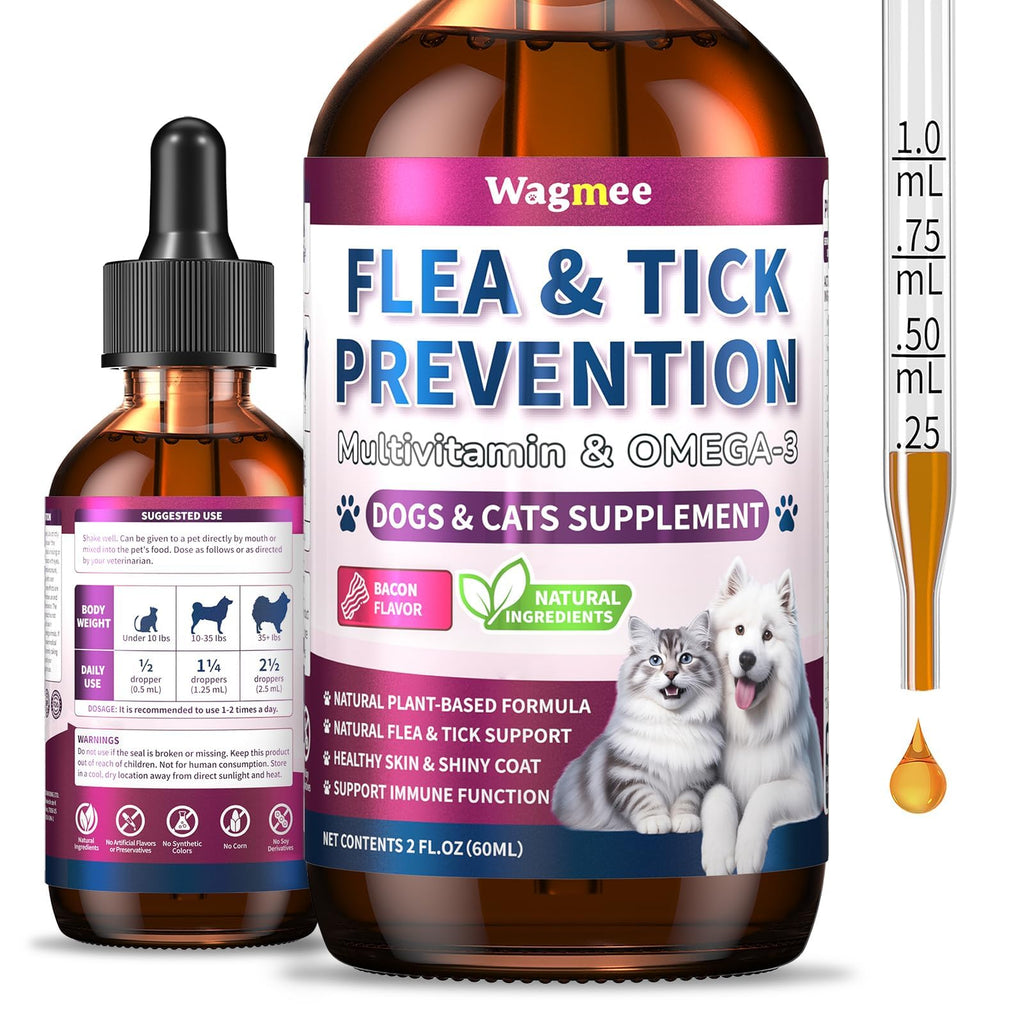 Flea and Tick Prevention for Cats & Dogs 60ml W6302
