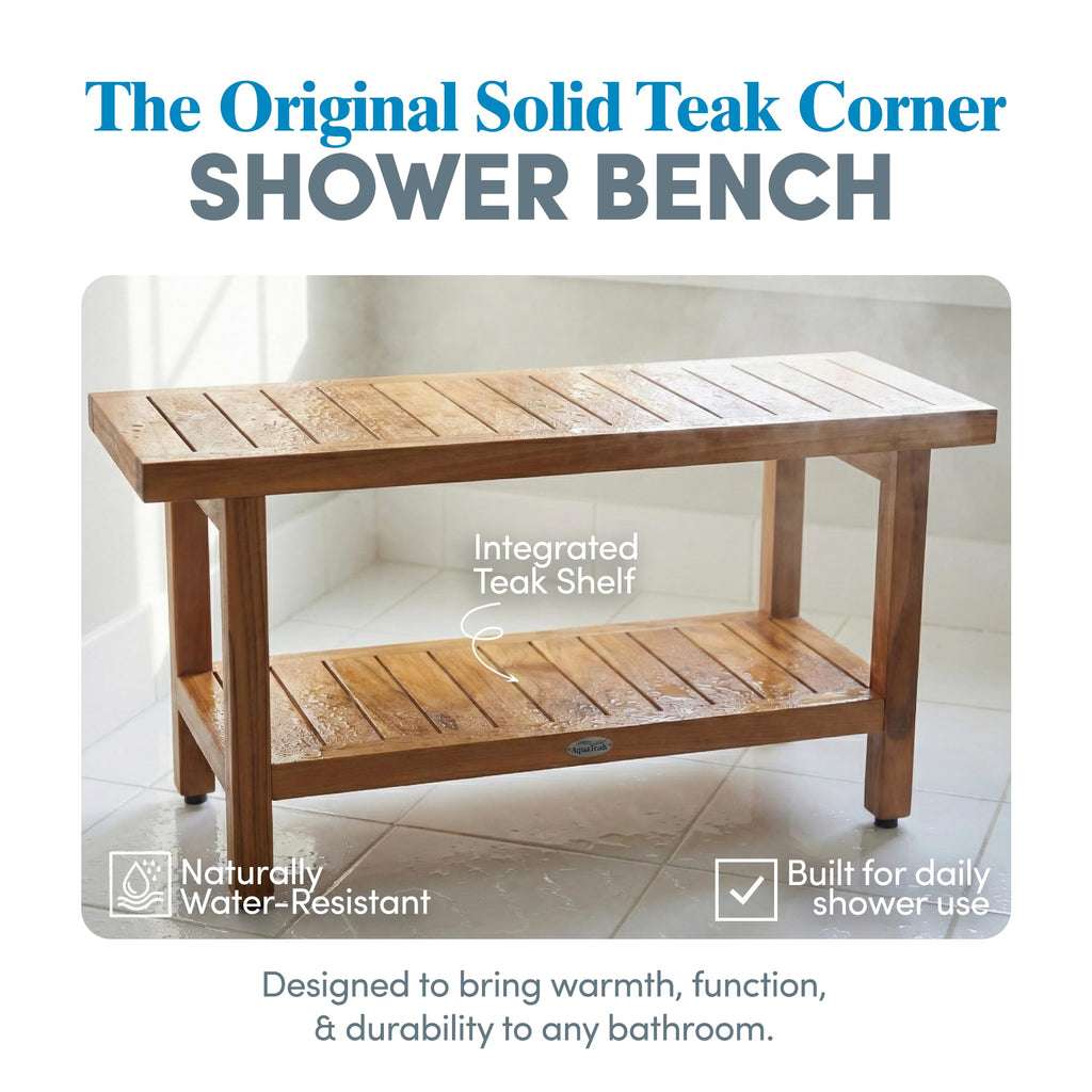 Teak Shower Bench O3048