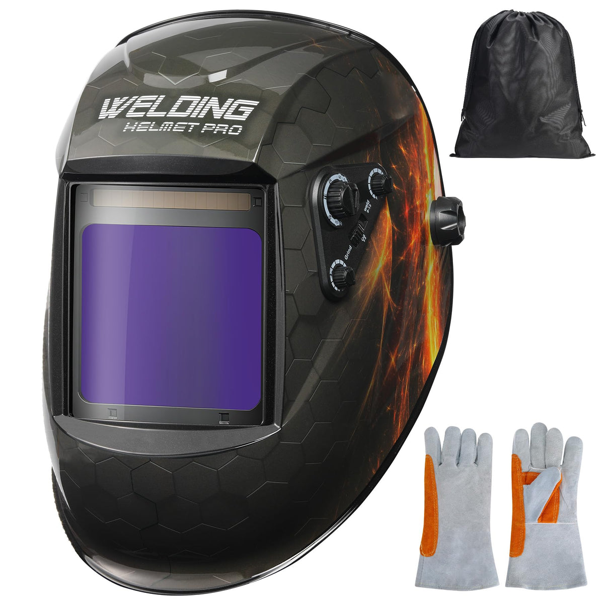 Auto Darkening True Color Solar Powered Welding Helmet Z59901