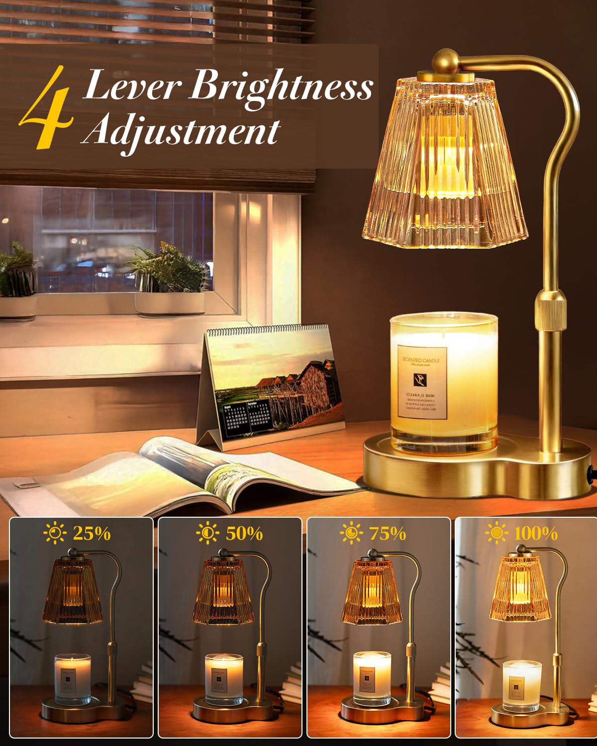 Candle Warmer Lamp with Timer & Dimmable Settings V1776