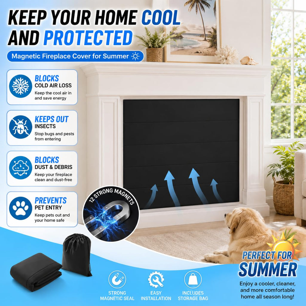 Magnetic Fireplace Cover 36x24 Inch H959