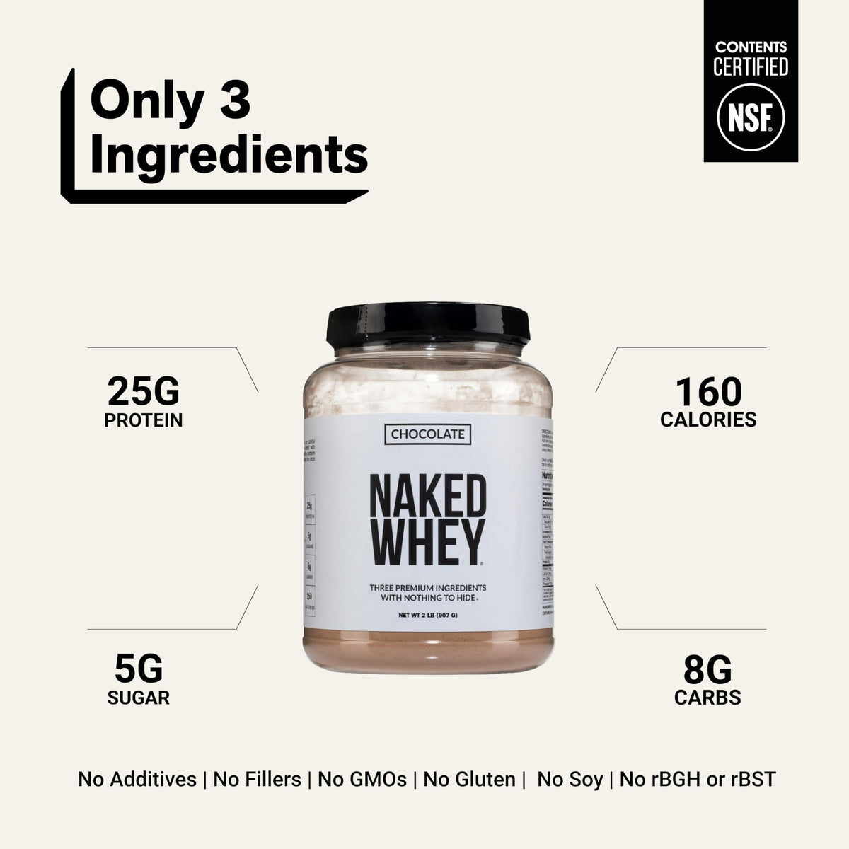Chocolate Grass Fed Whey Protein Powder M42365