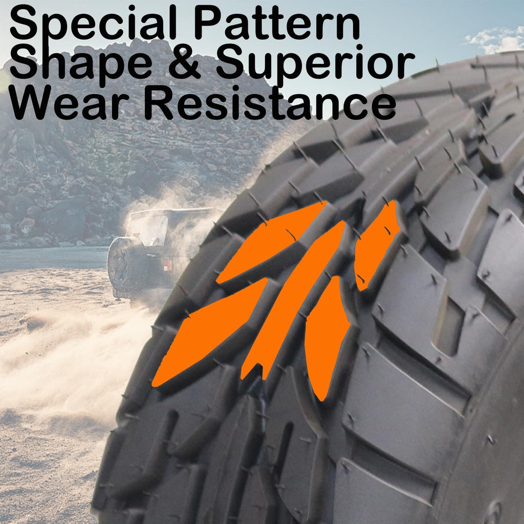 19x7-8 Set of 2 All Terrain Tubeless ATV Tires Y134766