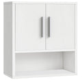 White Small Bathroom Wall Cabinet with Adjustable Shelf P65175