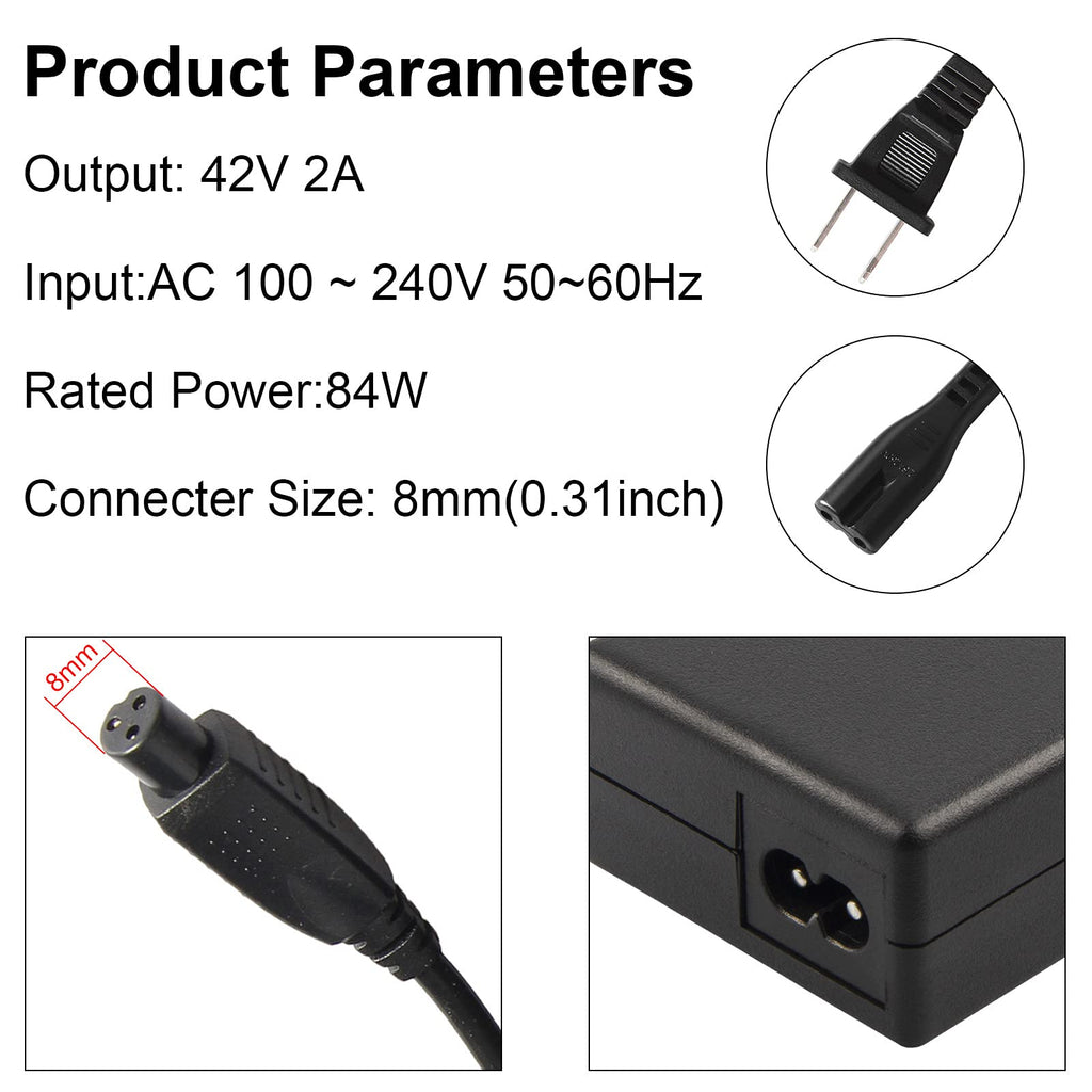 42V 2A 3 Prong Charger N941