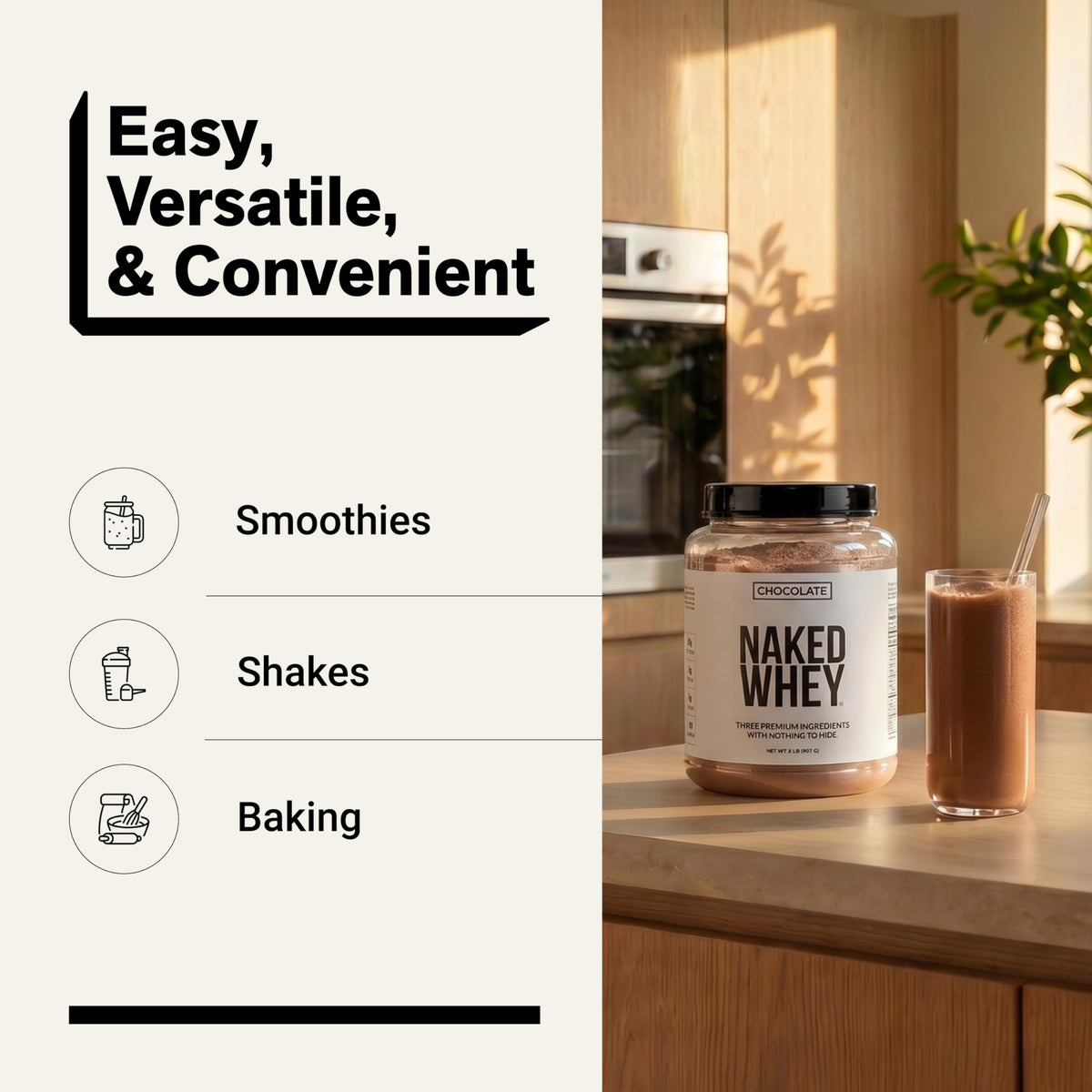 Chocolate Grass Fed Whey Protein Powder M42365