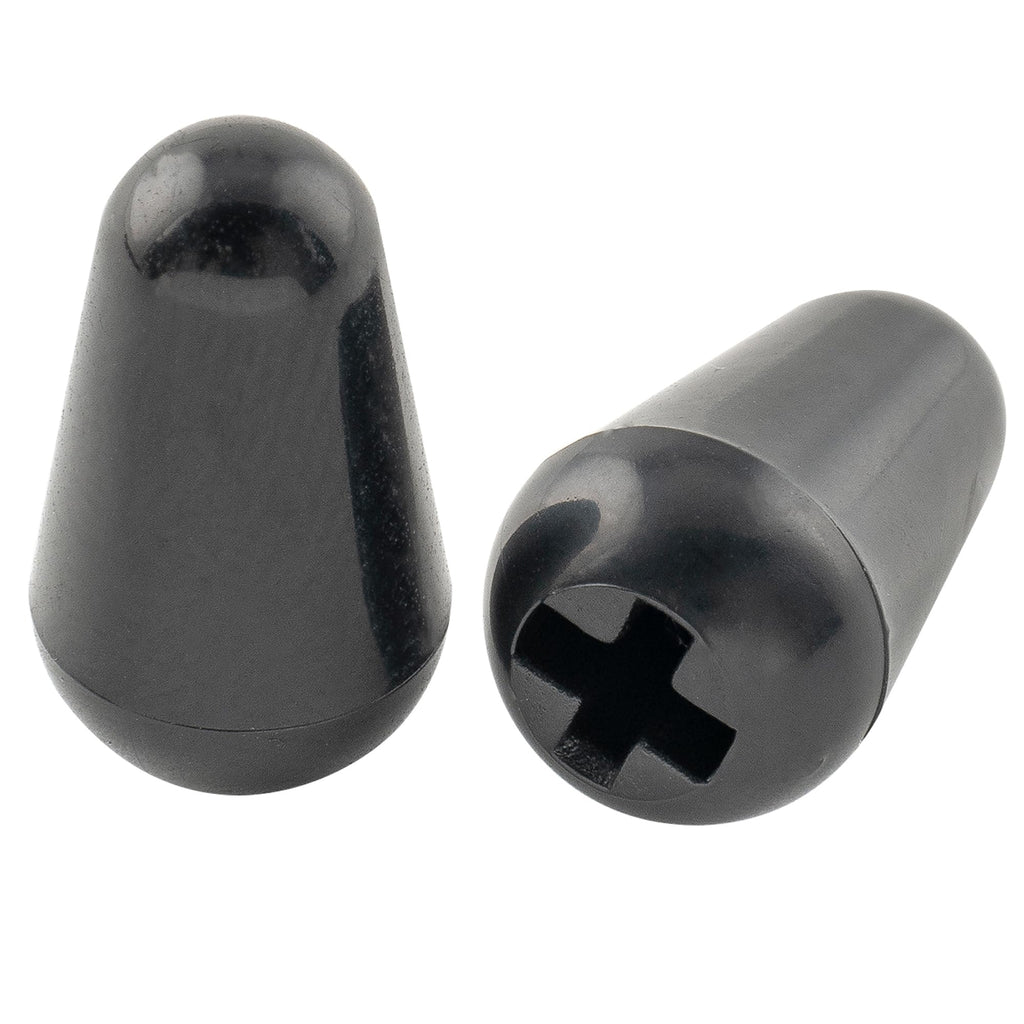 5-Way Guitar Pickup Lever Switch Tips Black 2Pcs U958