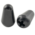 5-Way Guitar Pickup Lever Switch Tips Black 2Pcs U958