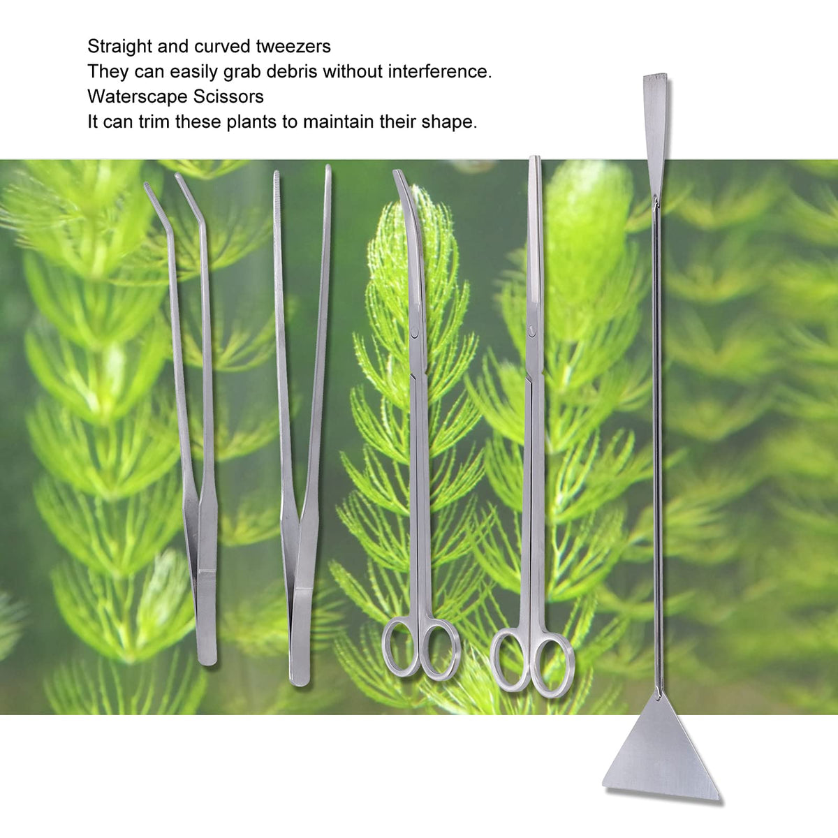 5-in-1 Stainless Steel Aquarium Maintenance Kit Q880348
