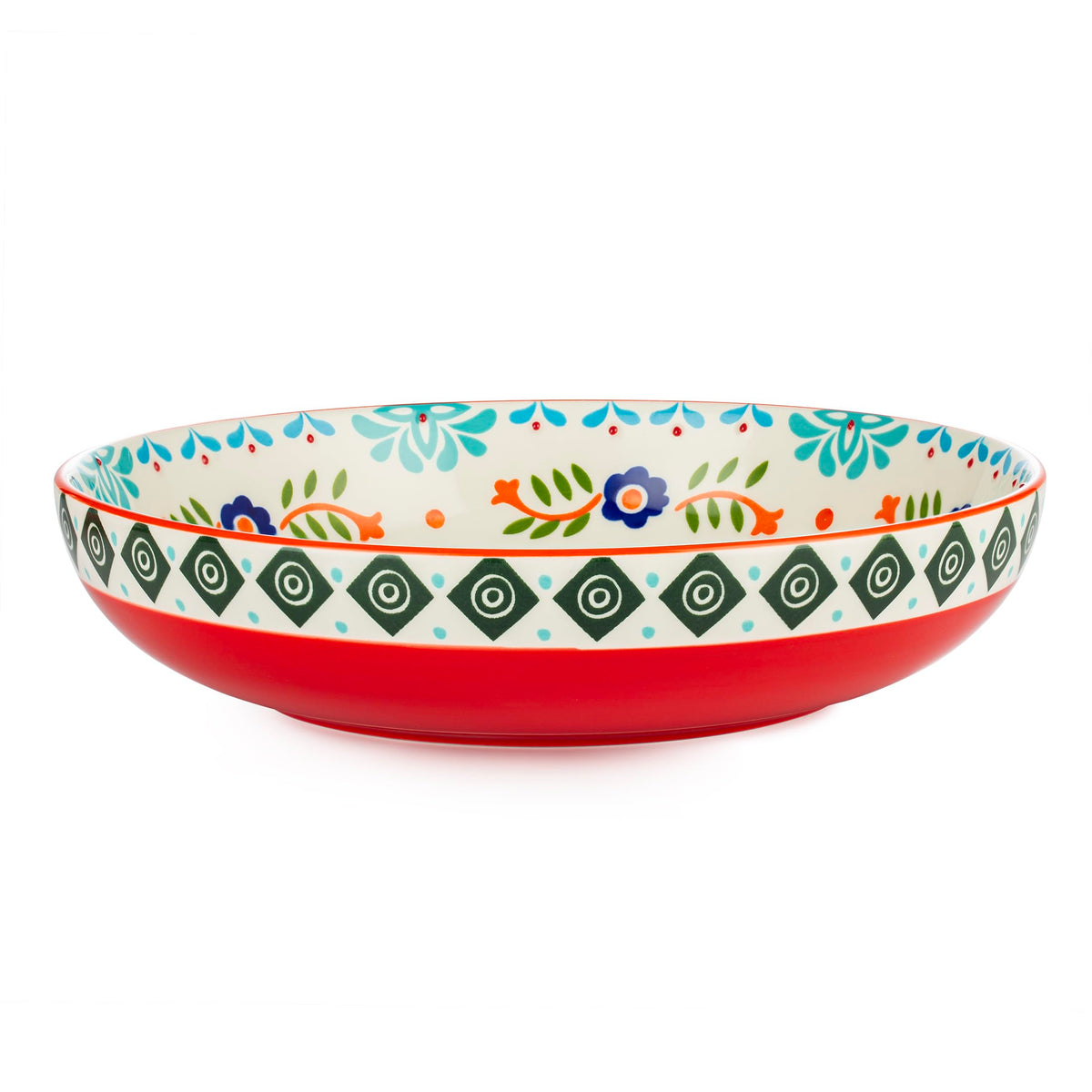 36 OZ Shallow Ceramic Dinner Bowls Set of 4 M1368