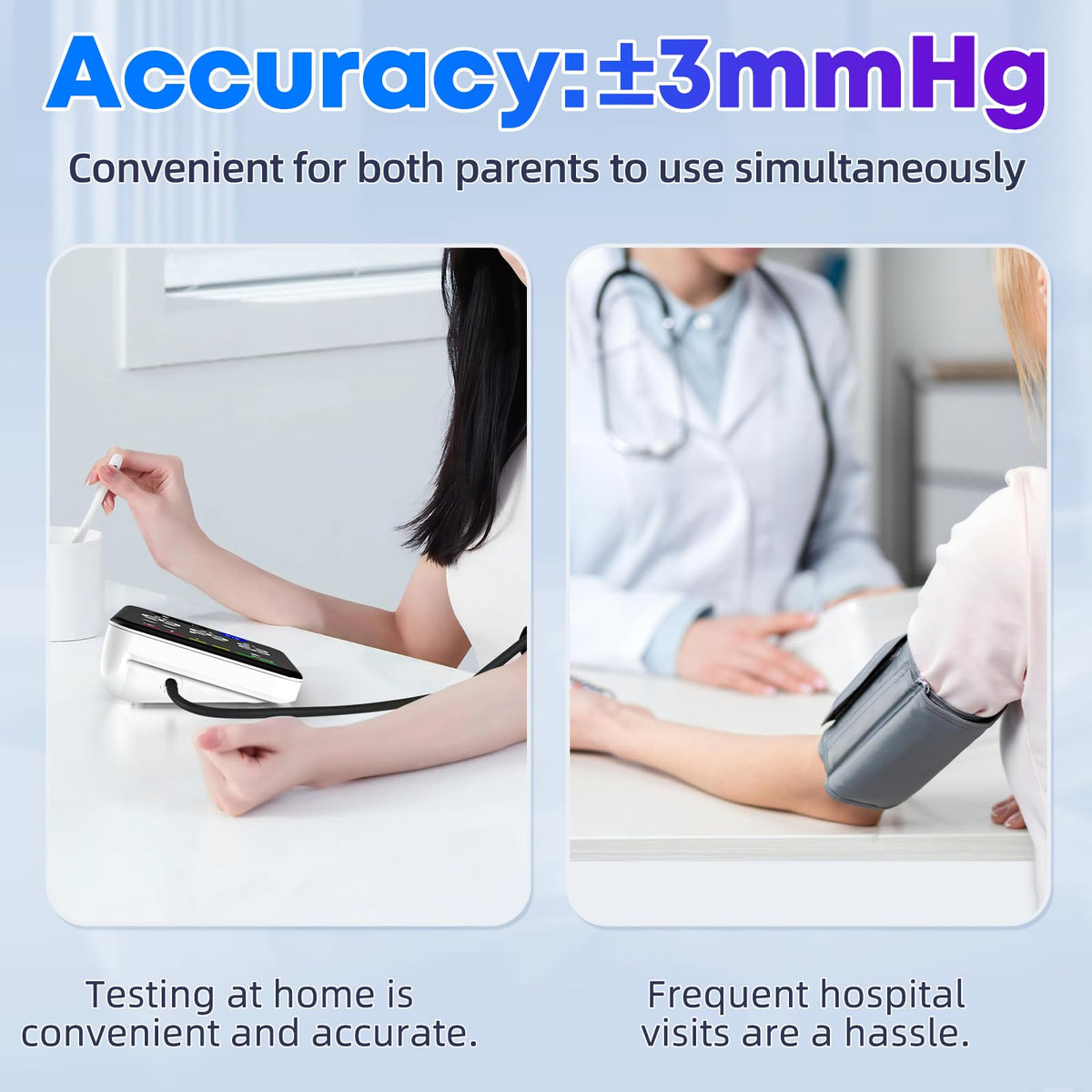 Automatic Upper Arm Blood Pressure Monitor with 2 Size Cuffs M186387