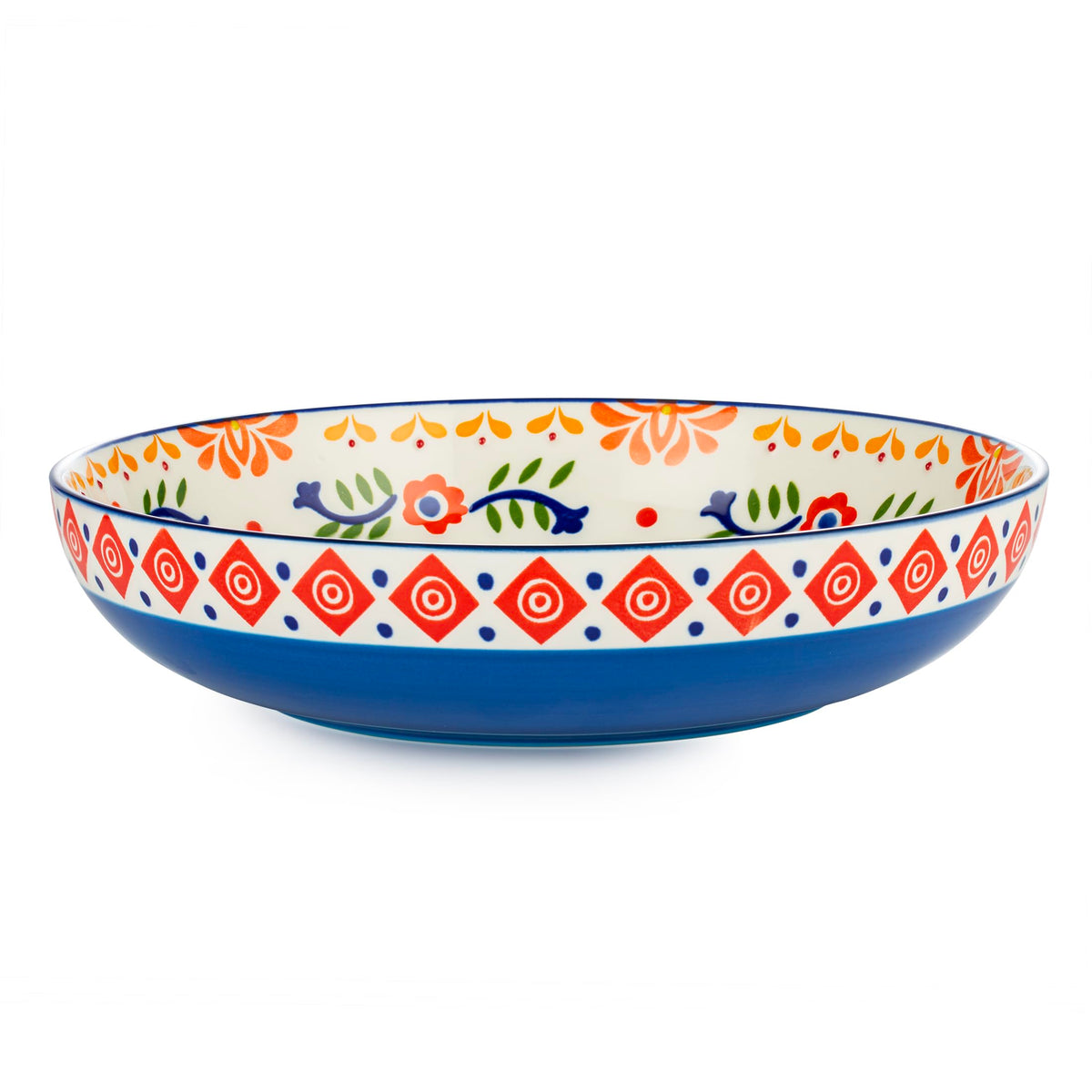 36 OZ Shallow Ceramic Dinner Bowls Set of 4 M1368