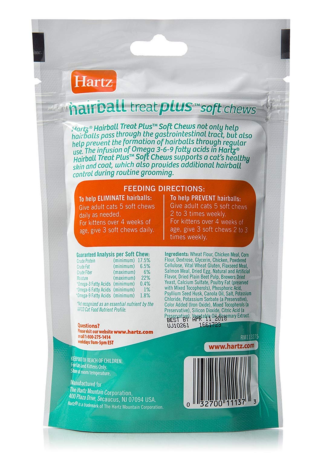 Chicken Flavored Soft Chews for Cats and Kittens U885