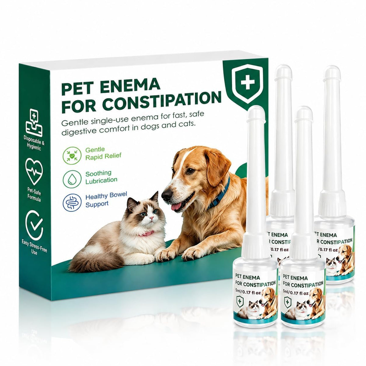 Disposable Enema Kit for Cats and Dogs 4 Pack D32334
